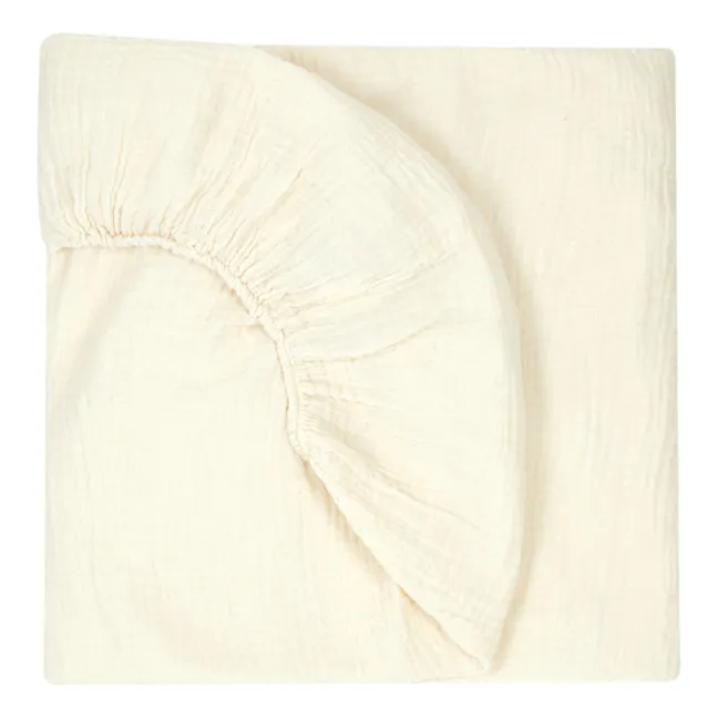 Drap-housse en coton bio | Naturel