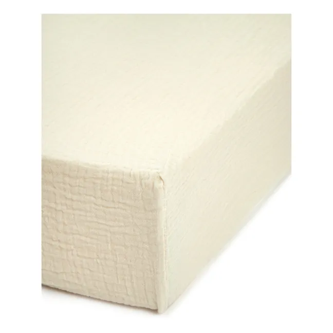 Drap-housse en coton bio | Naturel