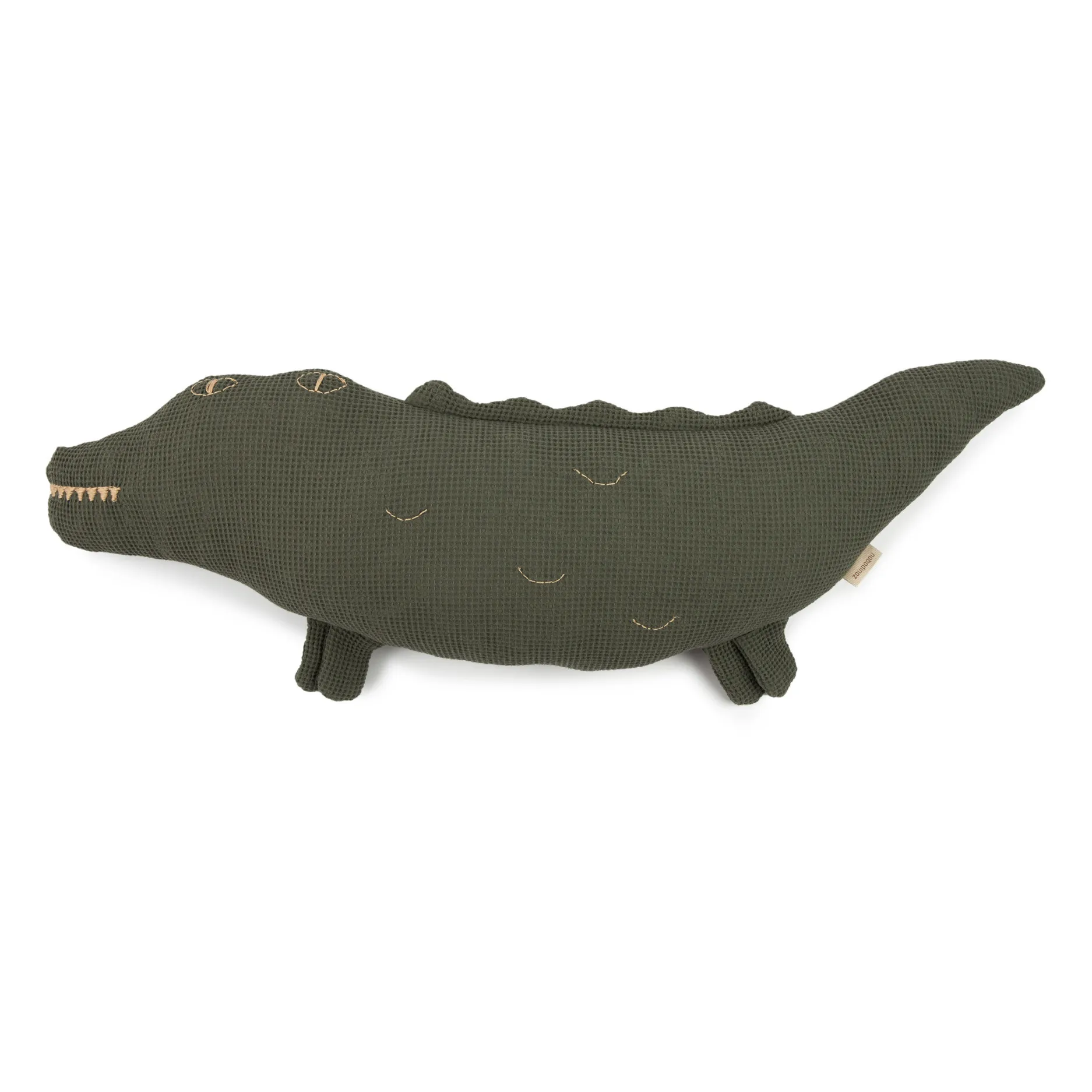 Nobodinoz Green Crocodile Cushion