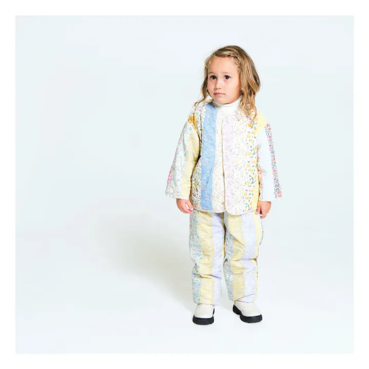 ジャケット・ブルゾン ESTHER BINGLEY PATCHWORK QUILTED JACKET Esther - Bingley Patchwork Quilted Jacket - Yellow | Smallable