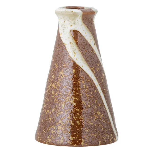 Savitri stoneware candleholder | Brown
