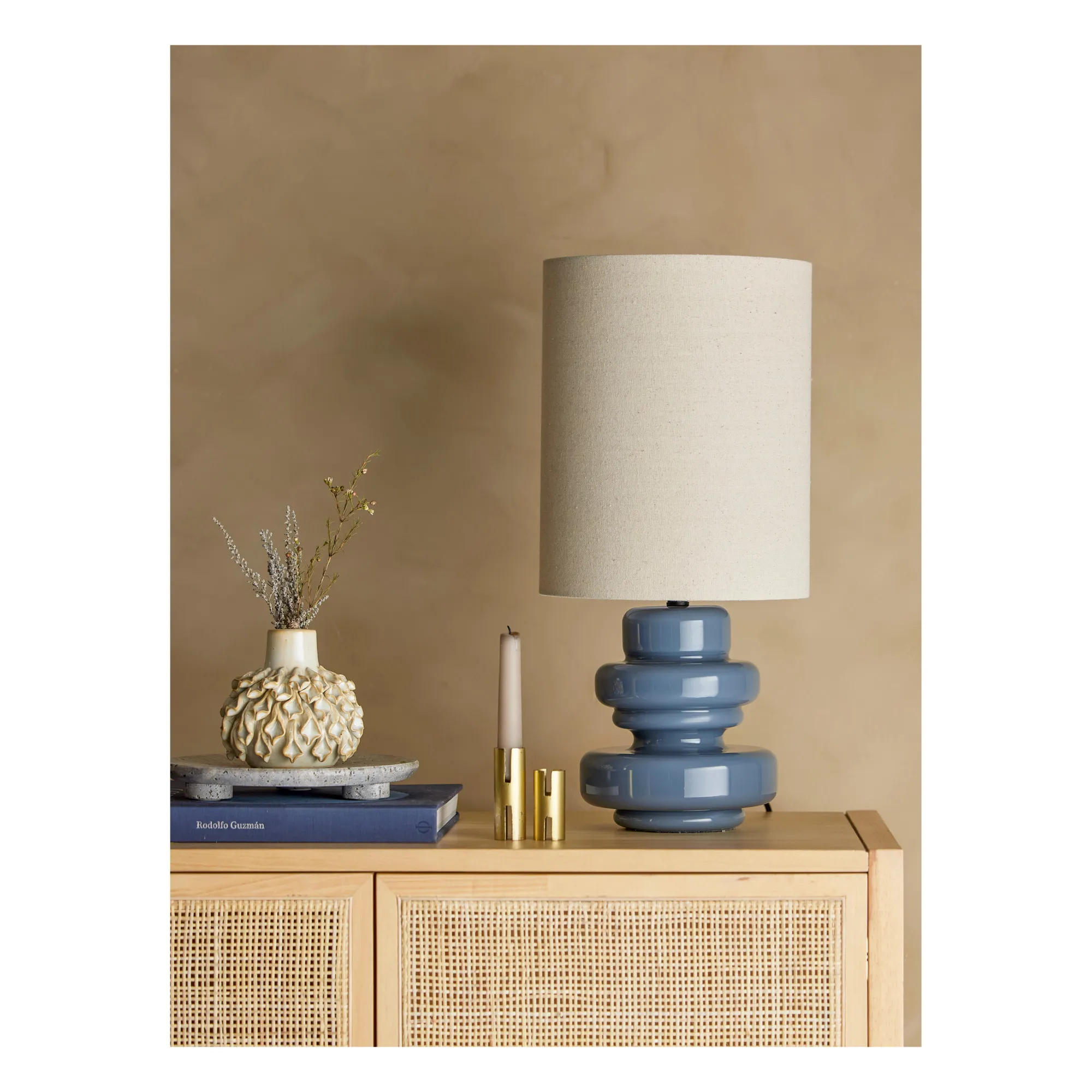 Lampe à poser Fabiola | Bleu- Image produit n°1