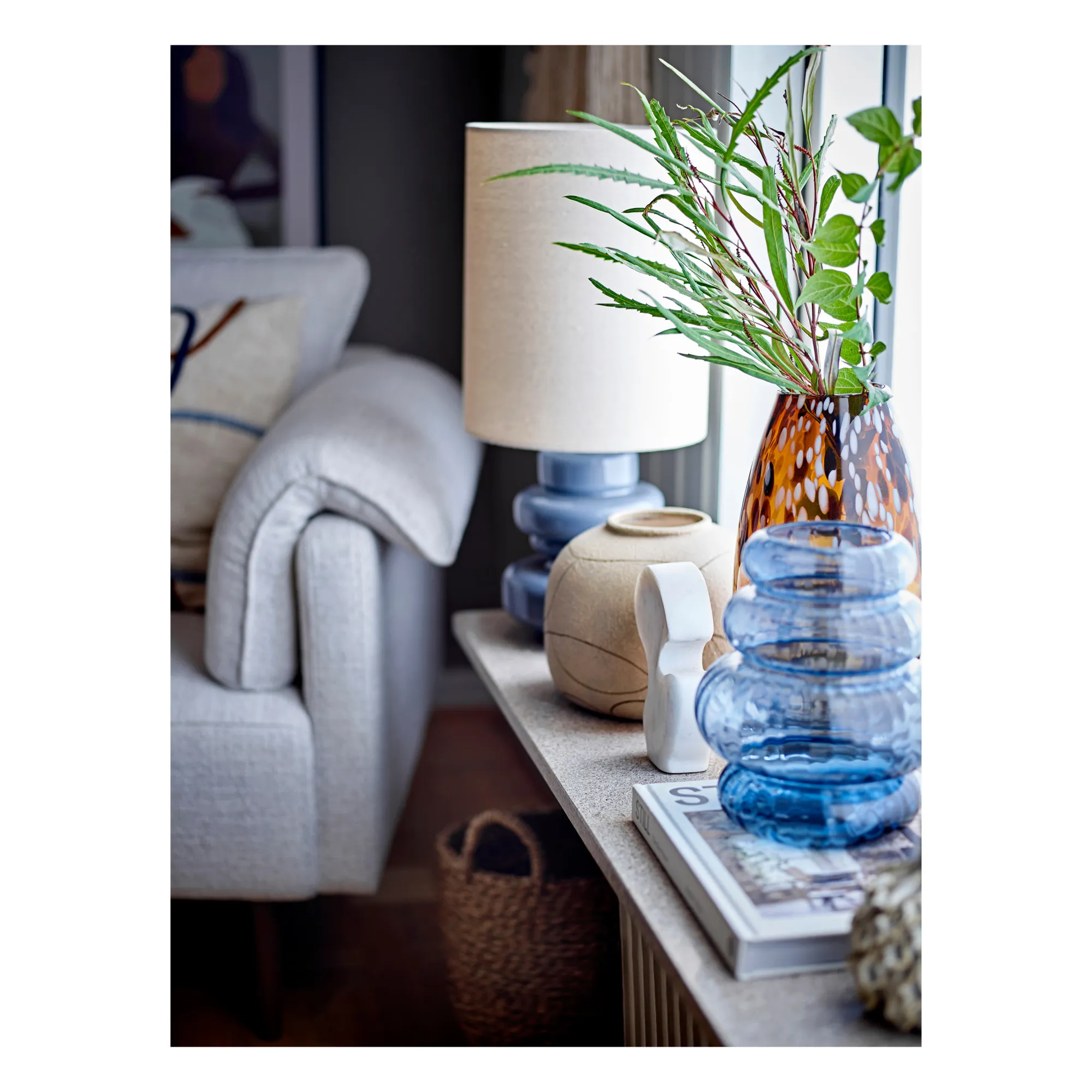 Lampe à poser Fabiola | Bleu- Image produit n°2