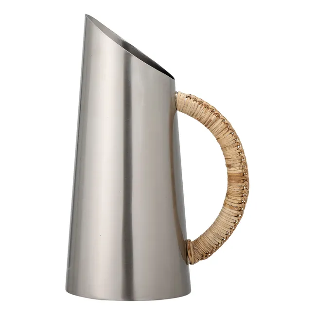 Juanita jug, raffia handle | Silver