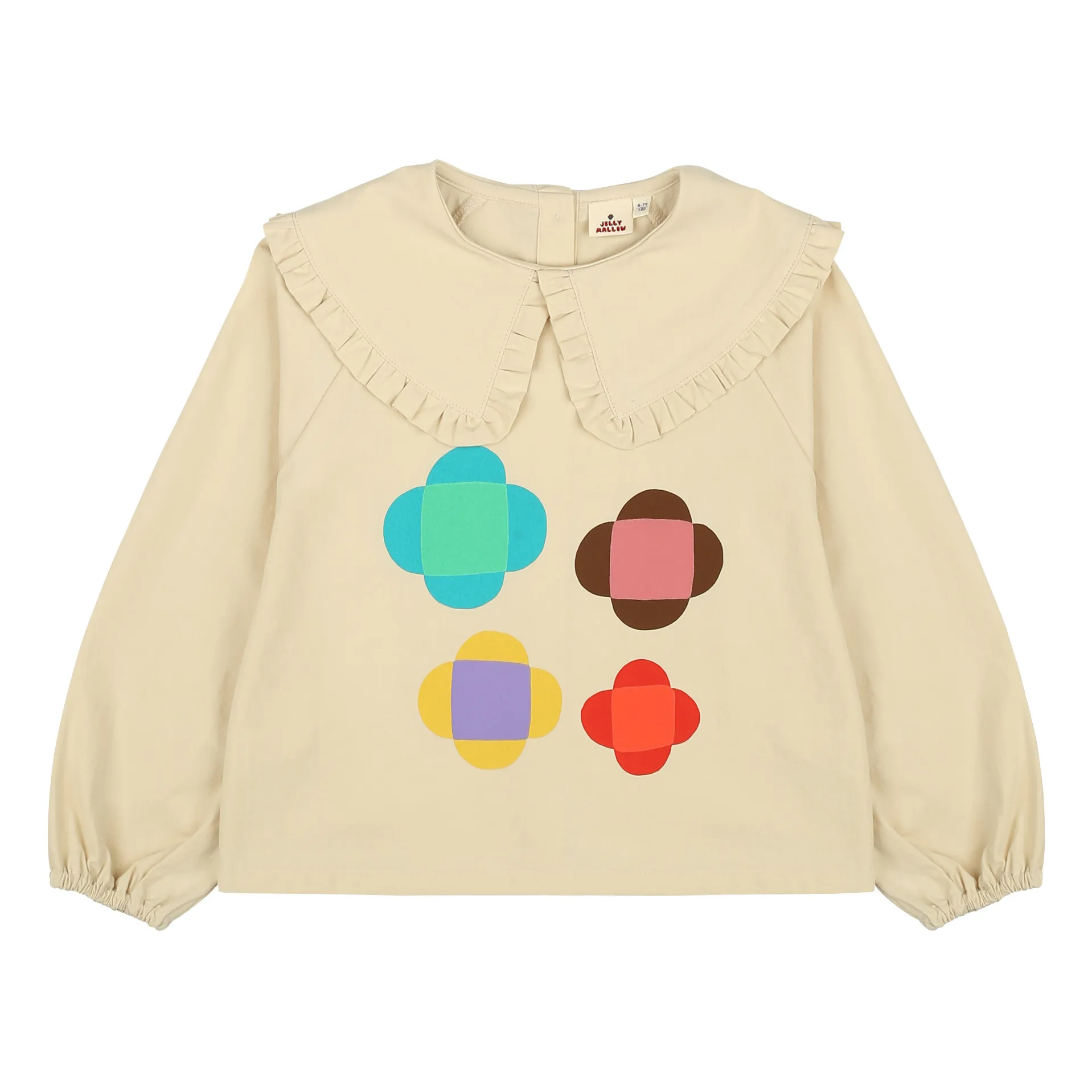Jelly Mallow Ecru Floral Blouse