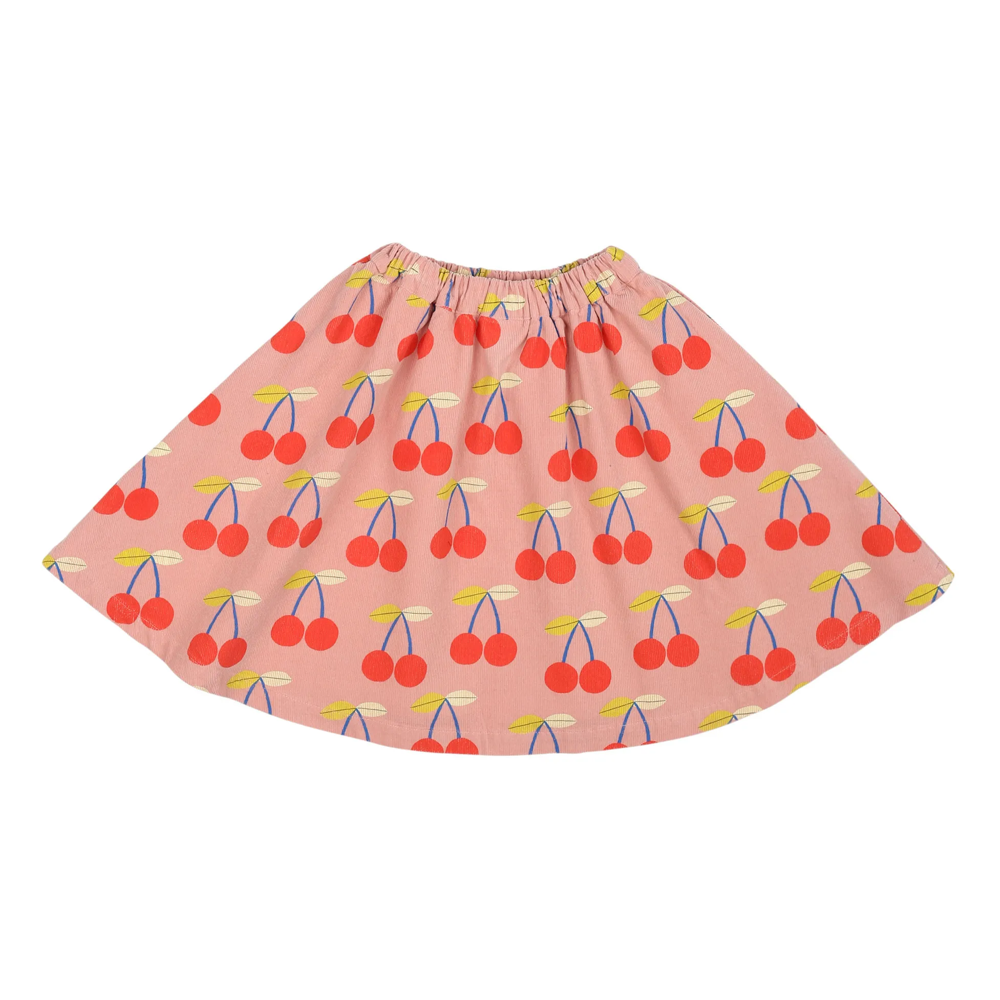 Jelly Mallow Pink Cherry Corduroy Skirt