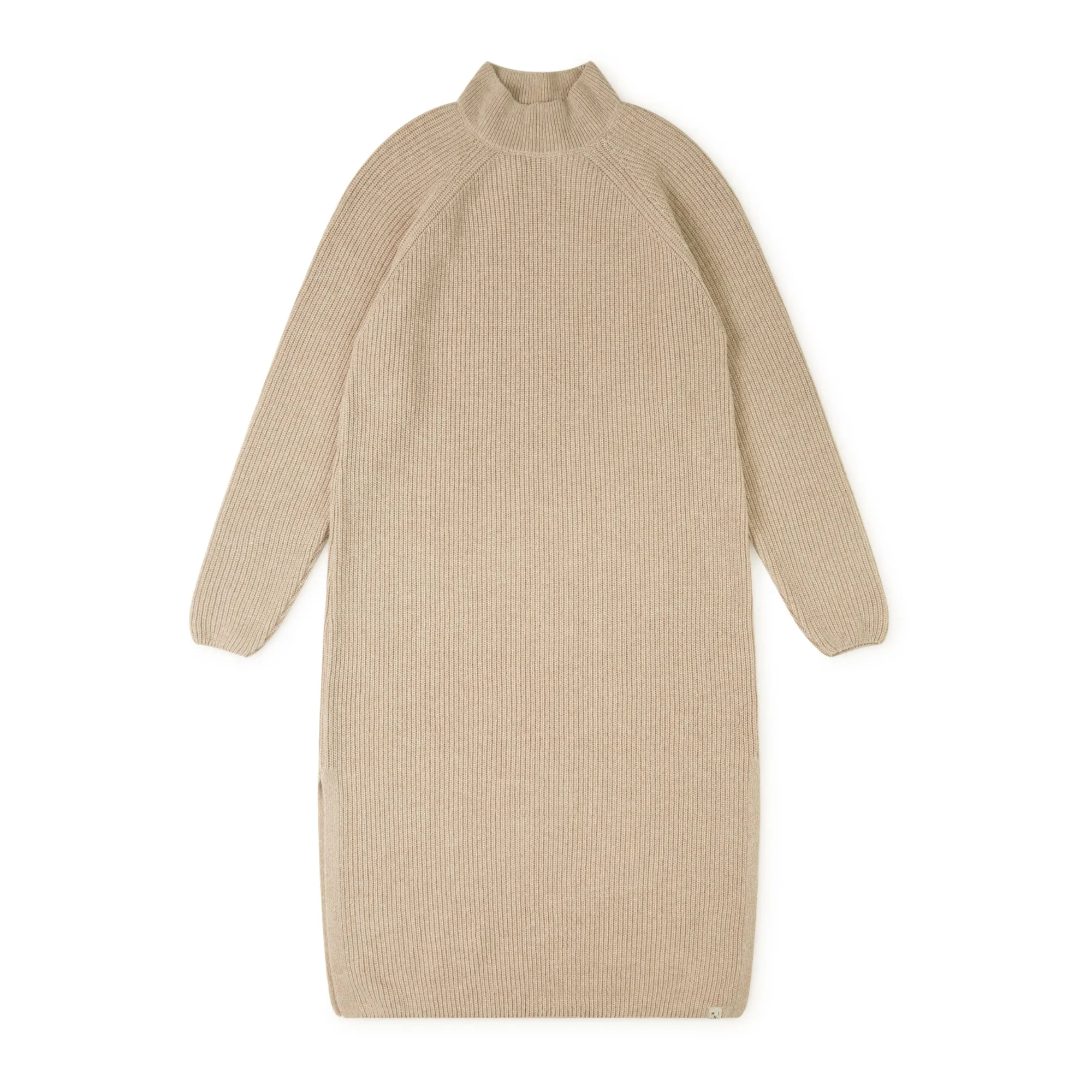 Matona Women's Beige Knitted Dress In Recycled Materials - Collection