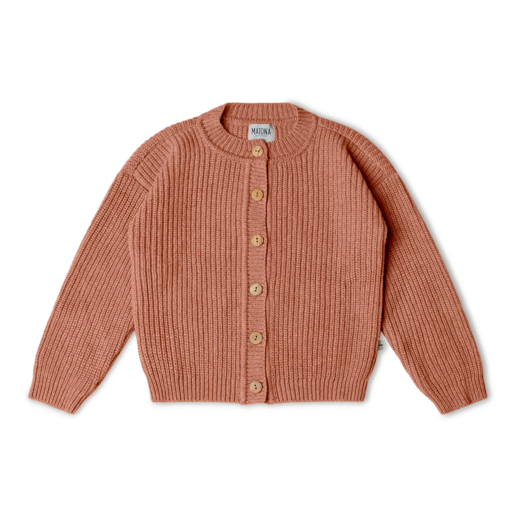 Matona Dusty Pink Recycled Cardigan