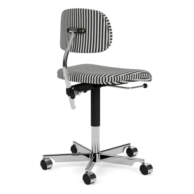 Chaise de bureau Kevi | Noir/Blanc