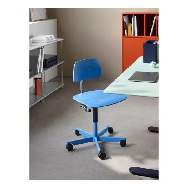 Chaise de bureau Kevi | Bleu azur