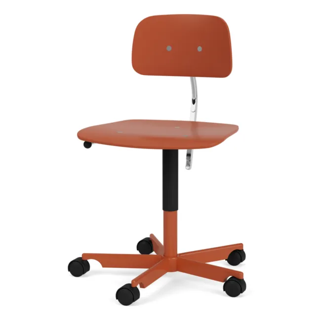 Chaise de bureau Kevi | Rouge brique