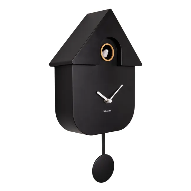 Reloj de cuco moderno | Negro