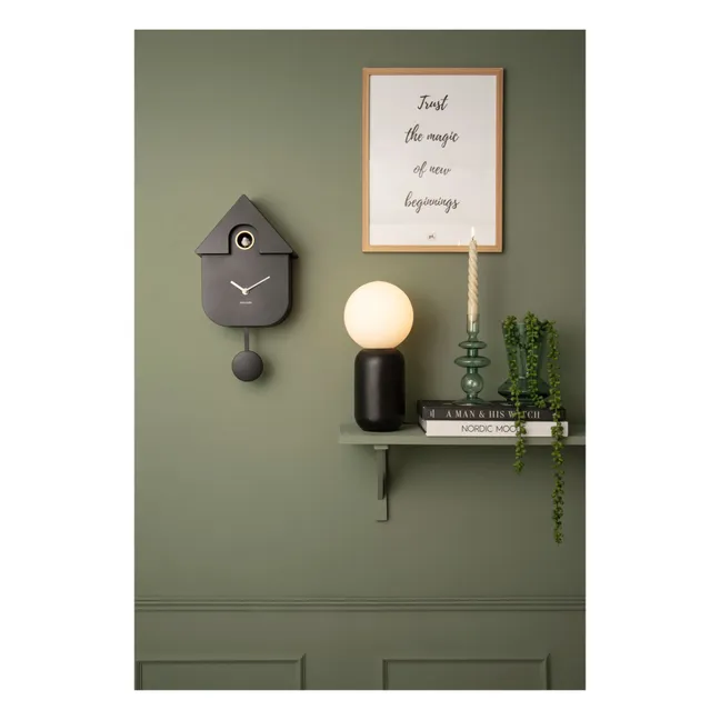 Reloj de cuco moderno | Negro