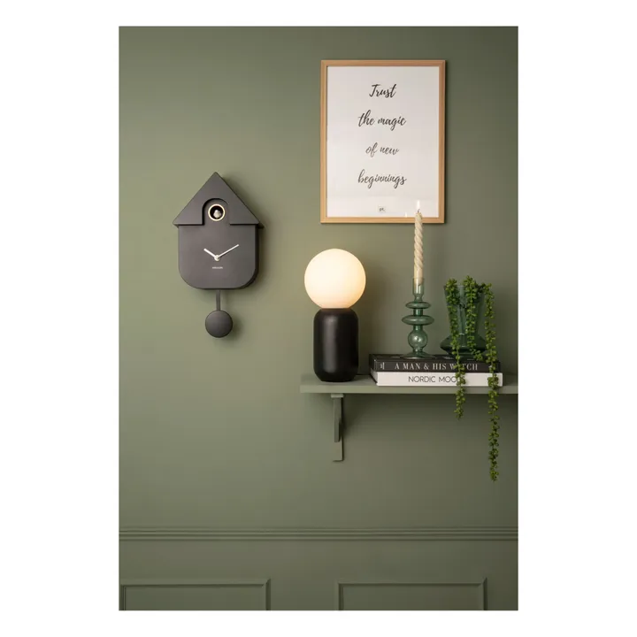 Reloj de cuco moderno | Negro- Imagen del producto n°1