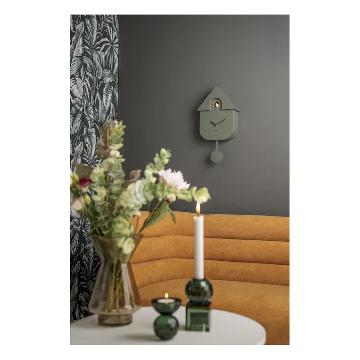 Reloj de cuco moderno | Verde Oscuro- Imagen del producto n°1