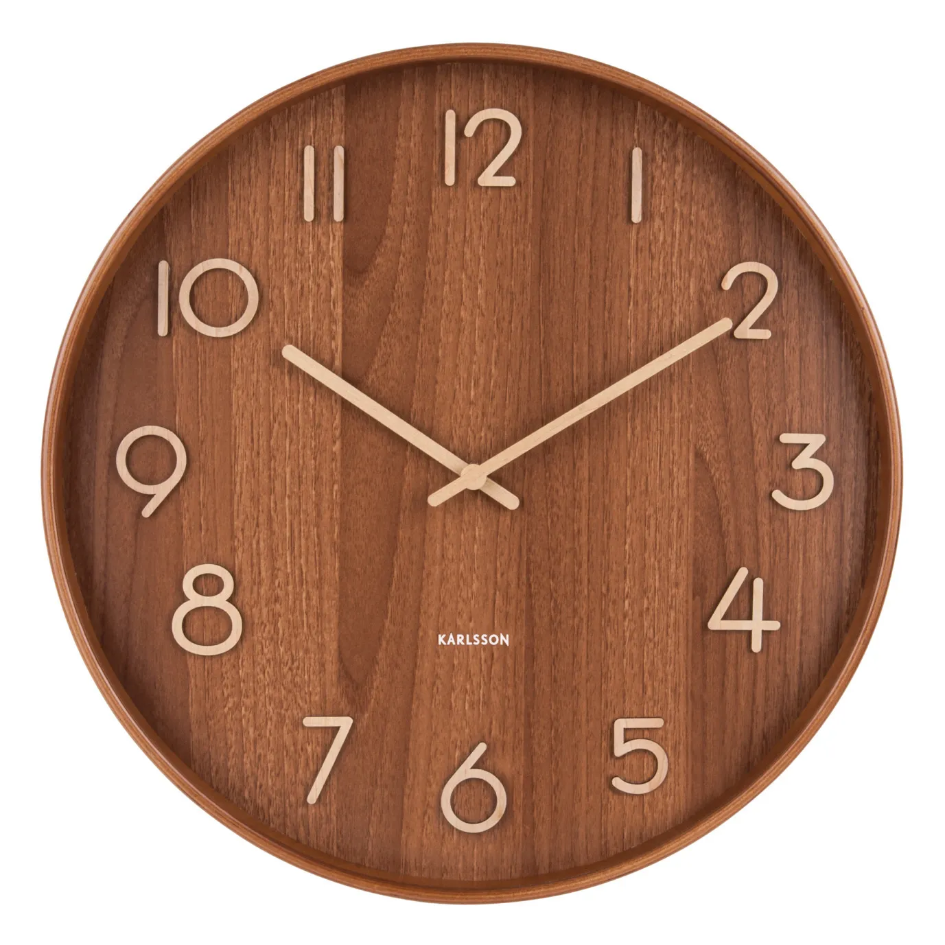 Present Time Bois Clair Pure Wooden Wall Clock