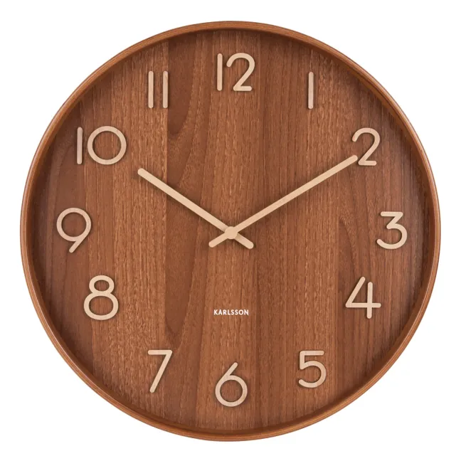 Horloge murale Pure en bois | Bois clair