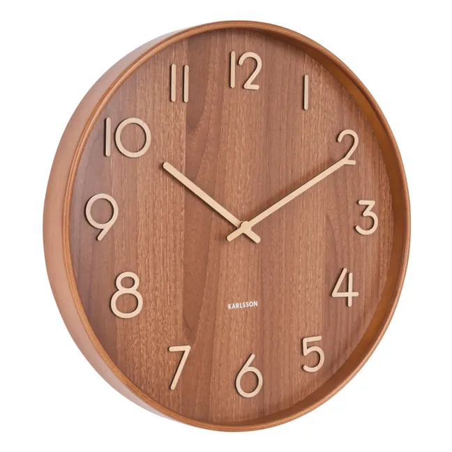 Horloge murale Pure en bois | Bois clair