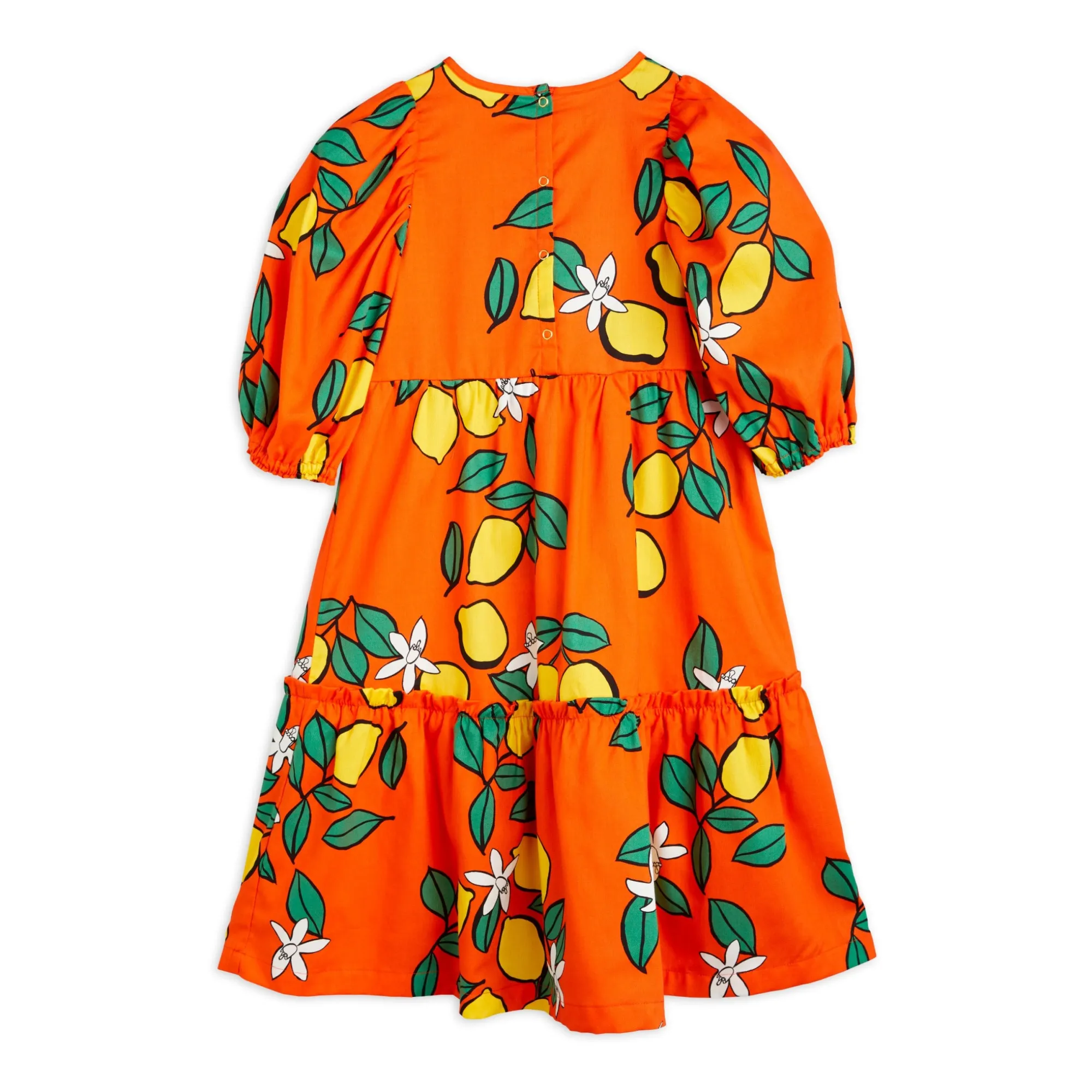 Lemon organic cotton dress | Red- Product image n°6