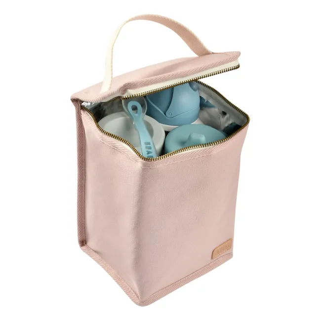 Bolsa isotérmica para el almuerzo | Rosa empolvado