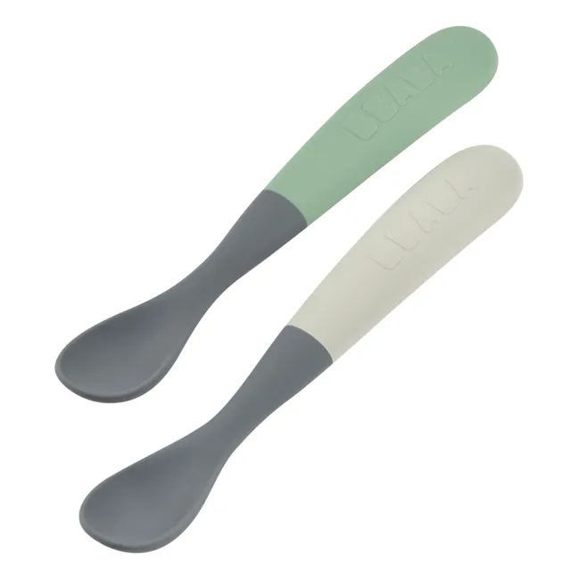 1st age silicone spoons - Set of 2 | Sage