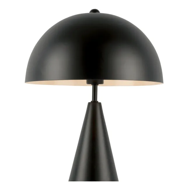 Sublime lámpara de sobremesa de metal | Negro