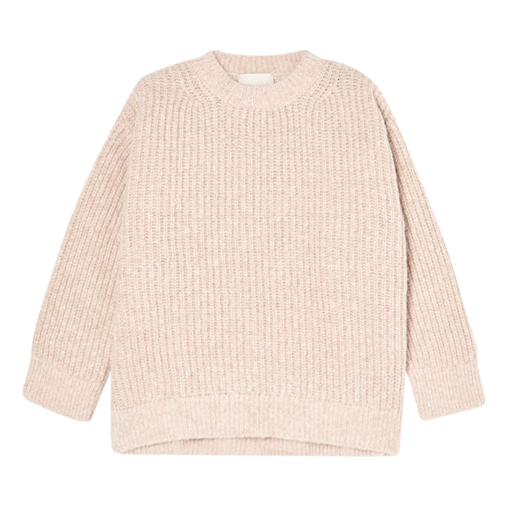 Momoni Beige Pink Gatien Metallic Wool And Alpaca Sweater