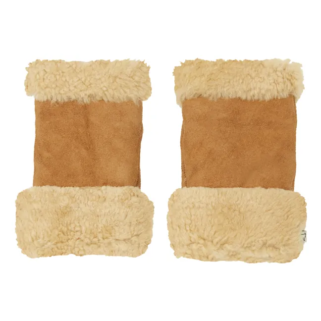 Merino Sheepskin Hand Warmers | Camel