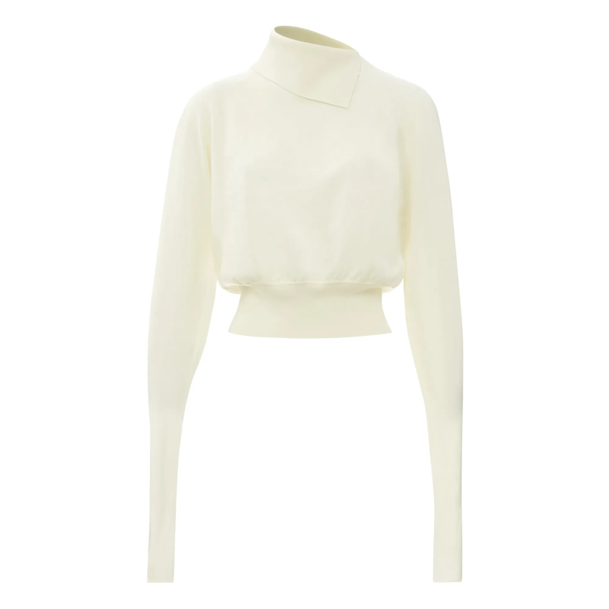 Laurence Bras Off White Bart Extra Fine Merino Wool Sweater