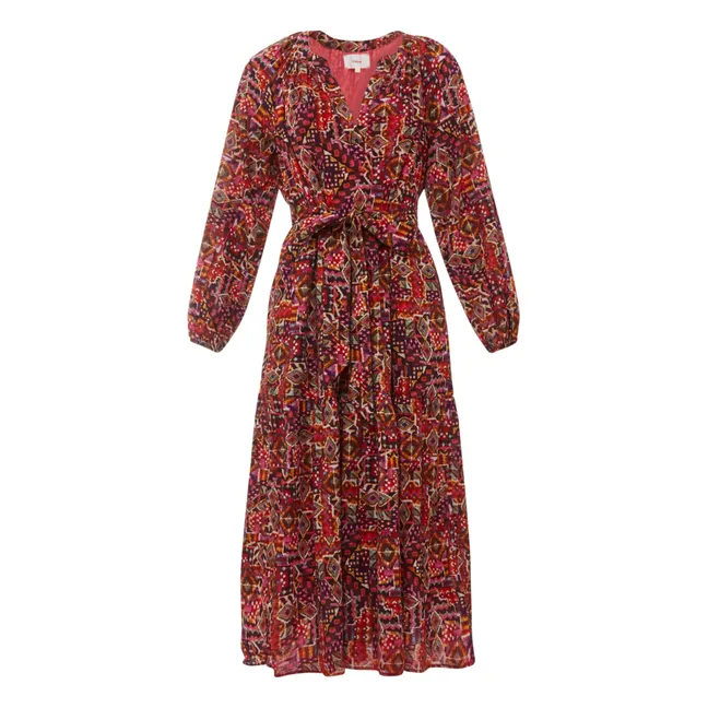Kleid Ambrose Bedruckt | Rot