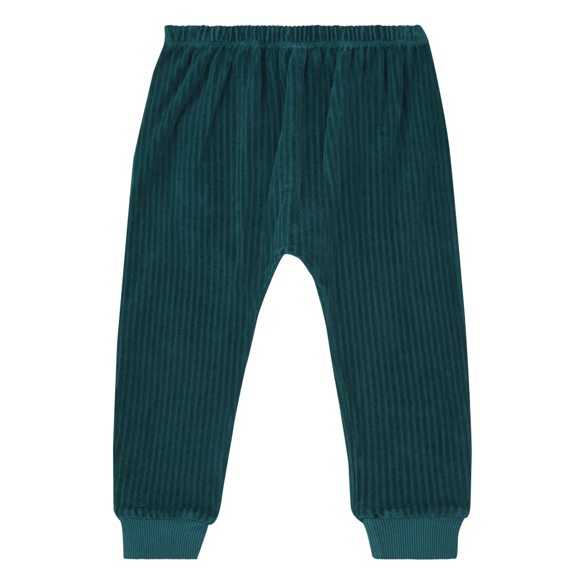 Gold, Olalala Chrome Green Tayri Organic Cotton Corduroy Joggers