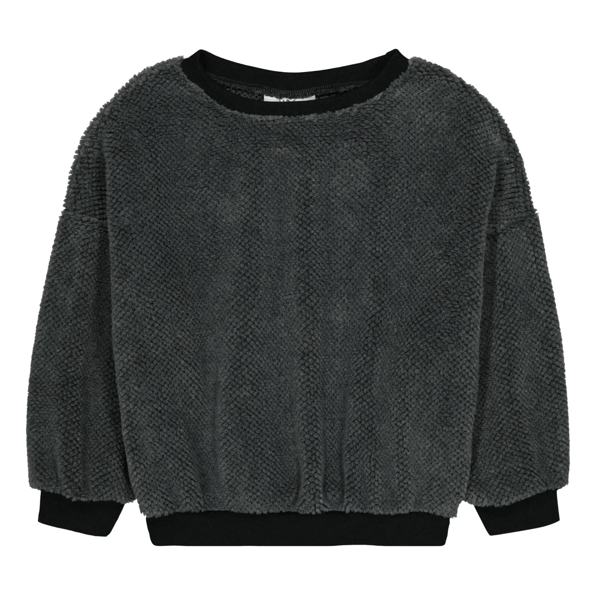 Upé Charcoal Grey Bear Recycled Fur Sweatshirt