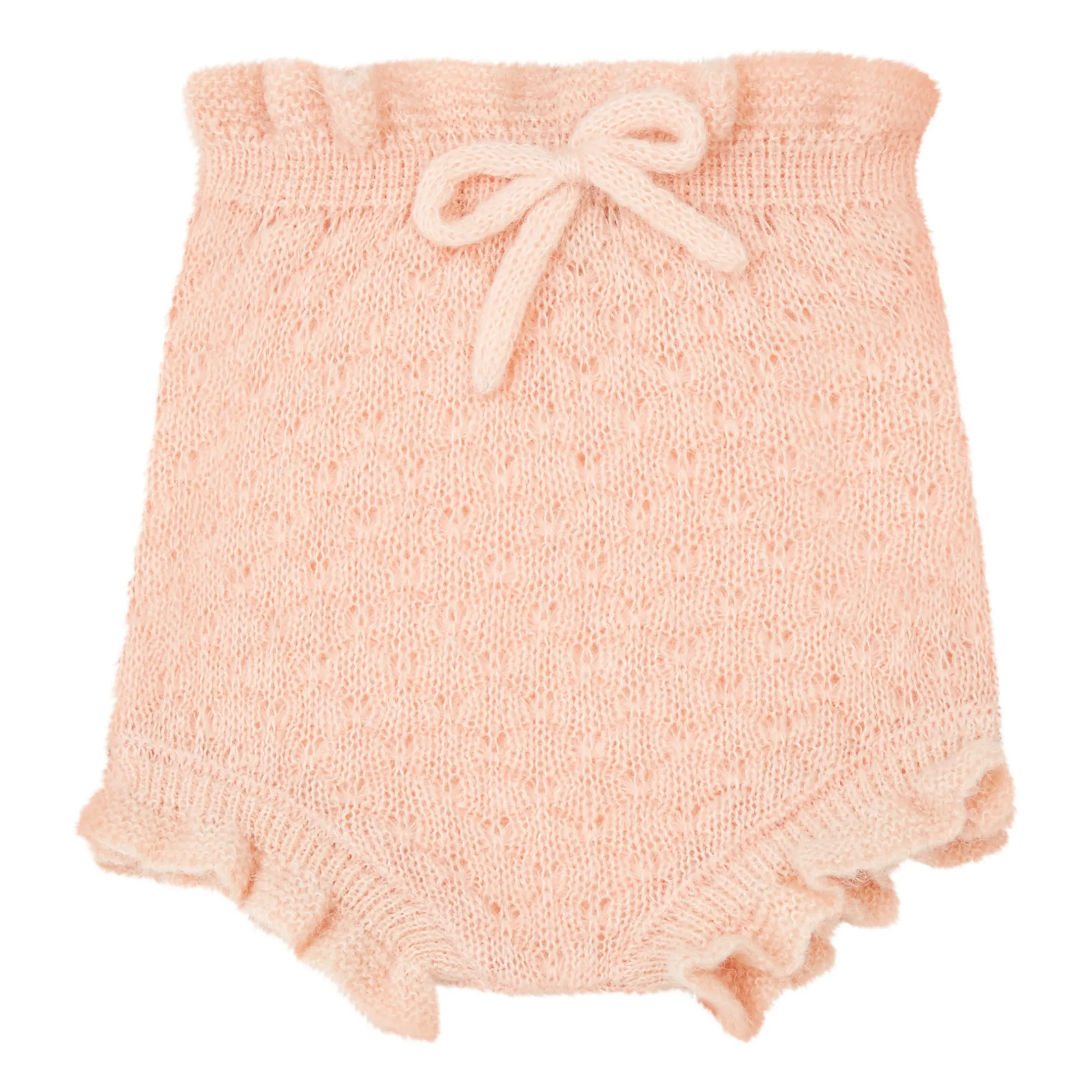 Búho Pink Boho Openwork Knit Bloomer