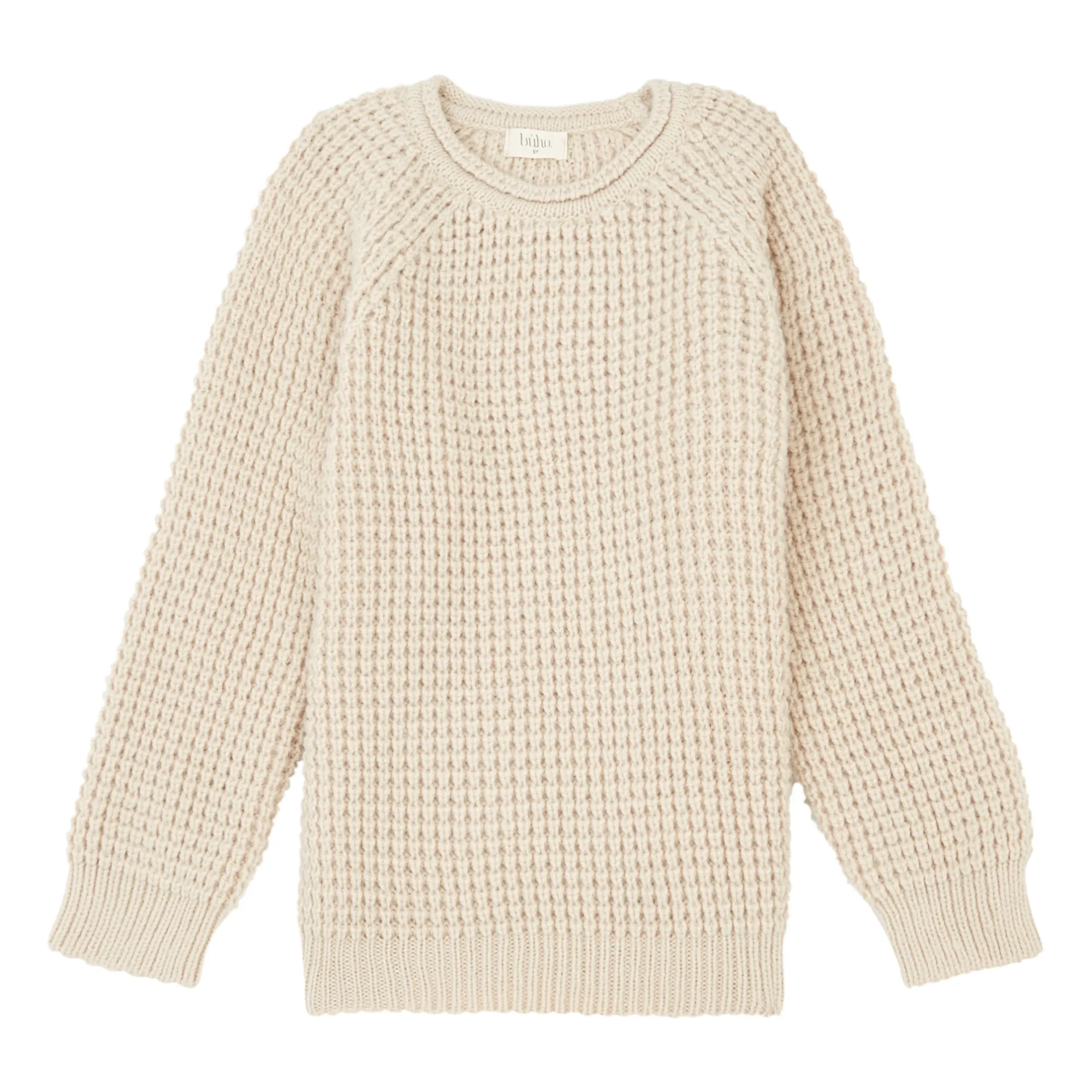 Búho - Pull Enfant - Laine Alpaga - Ecru - 3 ans