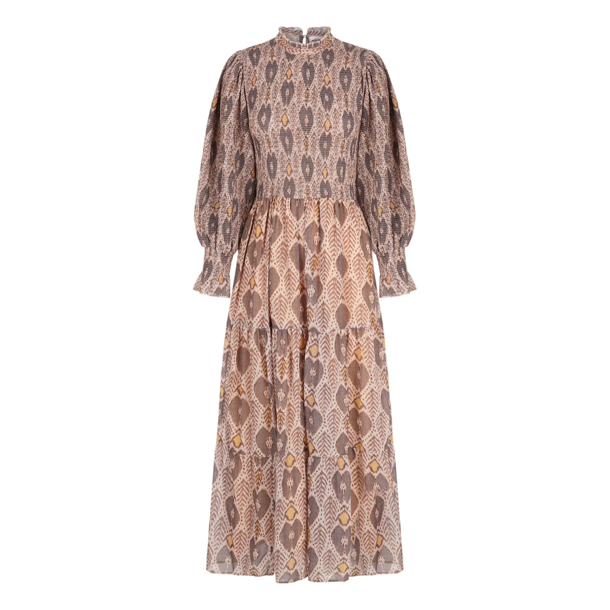 Antik Batik Beige Animal Maxi Dress