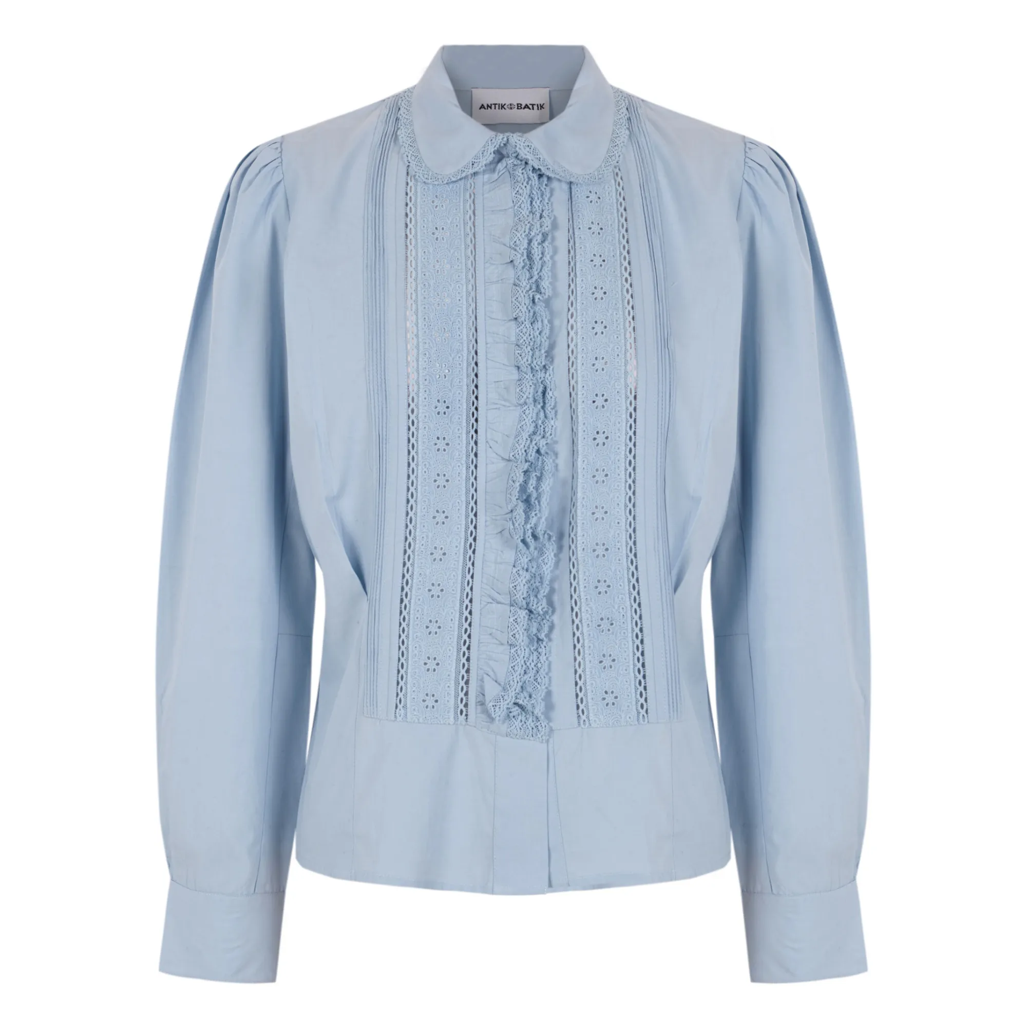 Antik Batik Light Blue Diane Cotton Poplin Blouse