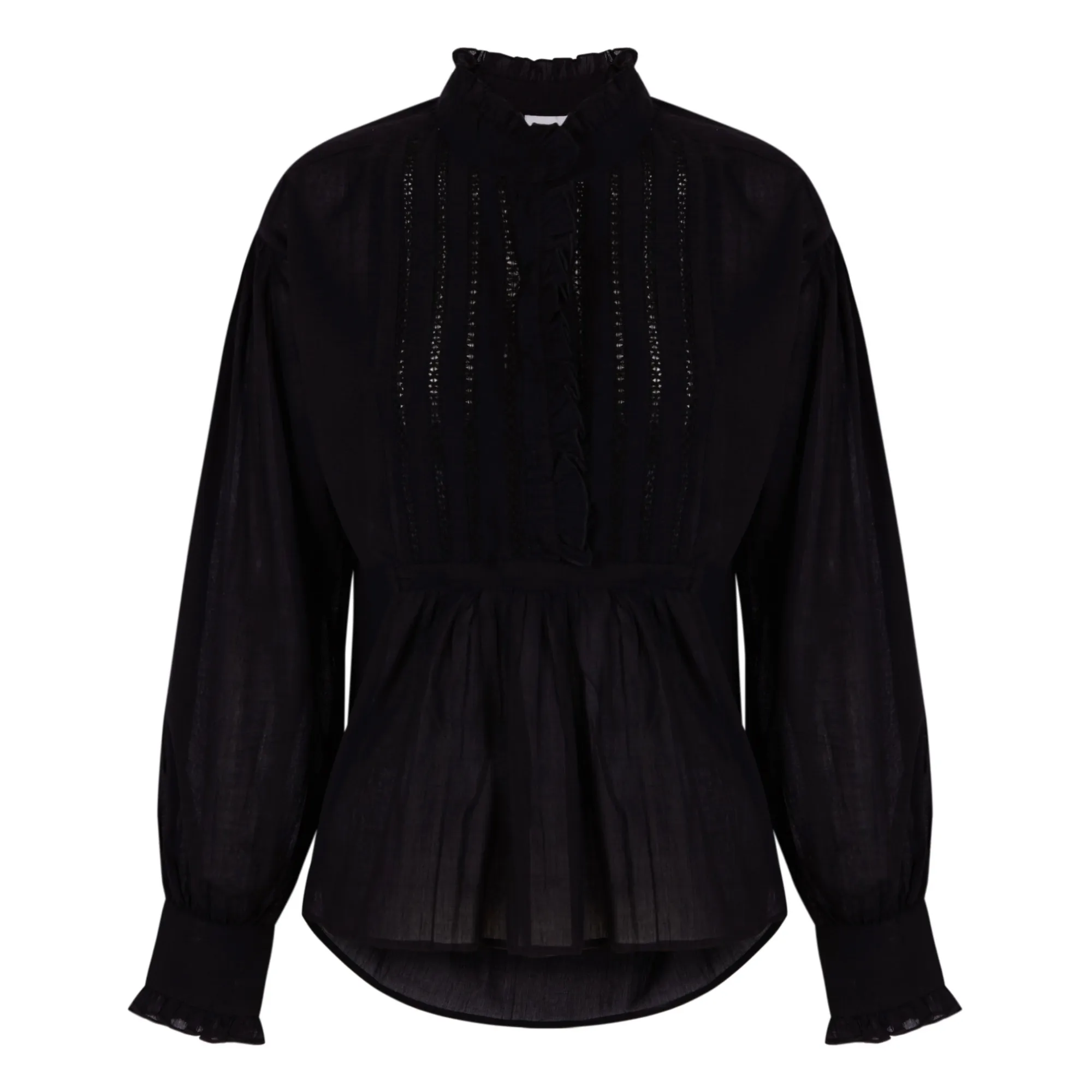 Antik Batik Black Hitala Cotton Voile Blouse