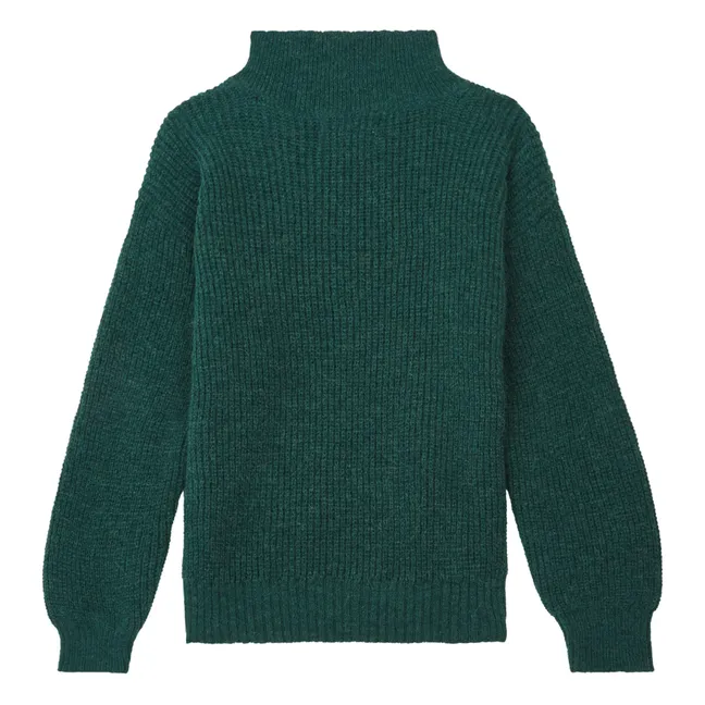 Magali Baby Alpaca Sweater | Chrome green