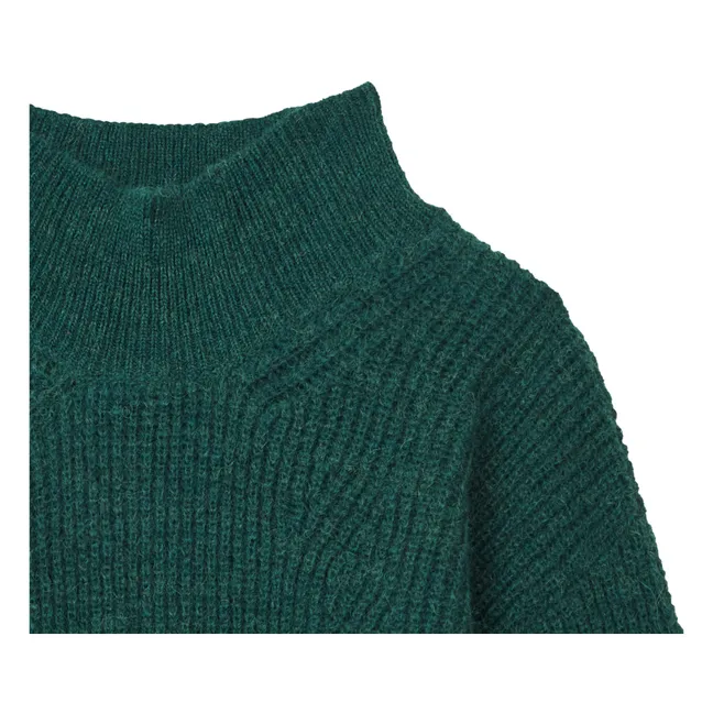 Magali Baby Alpaca Sweater | Chrome green