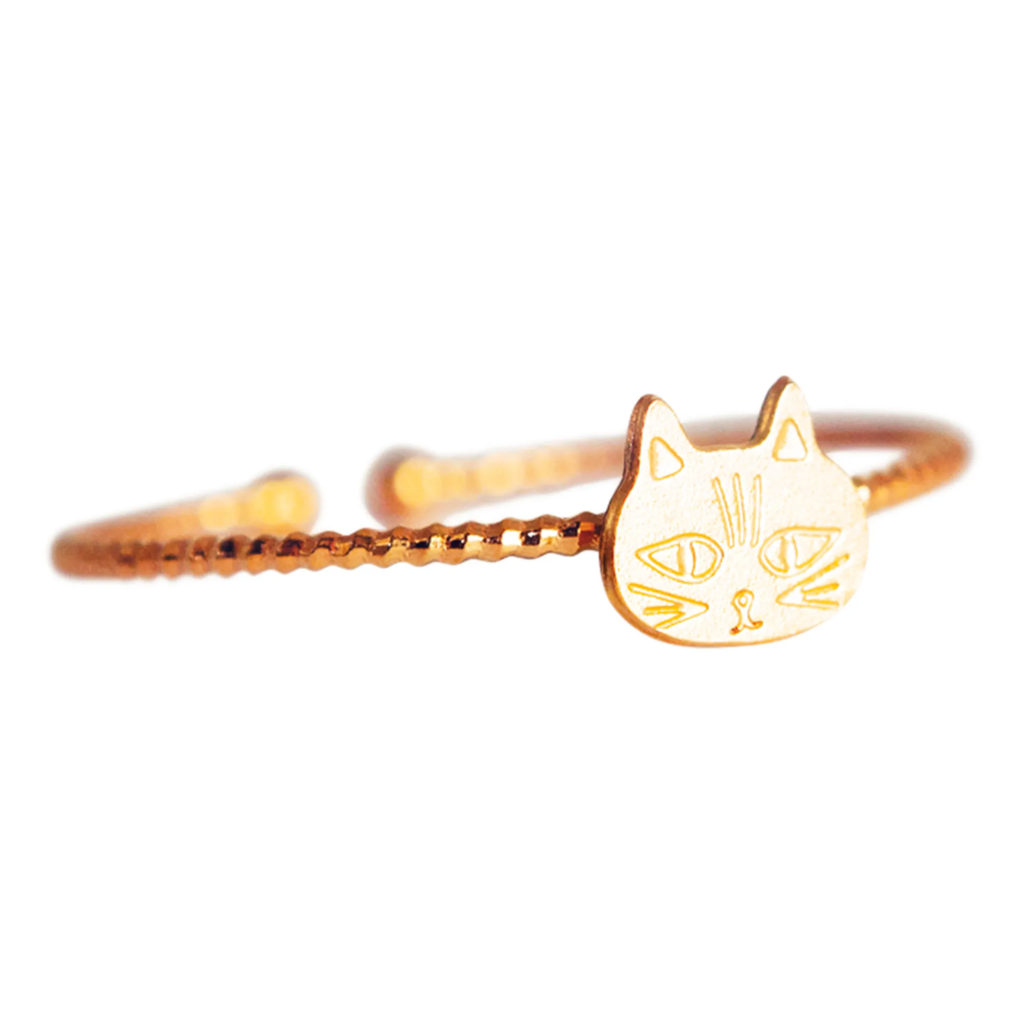 Adorabili Gold Cat Ring