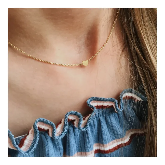 Heart necklace | Gold