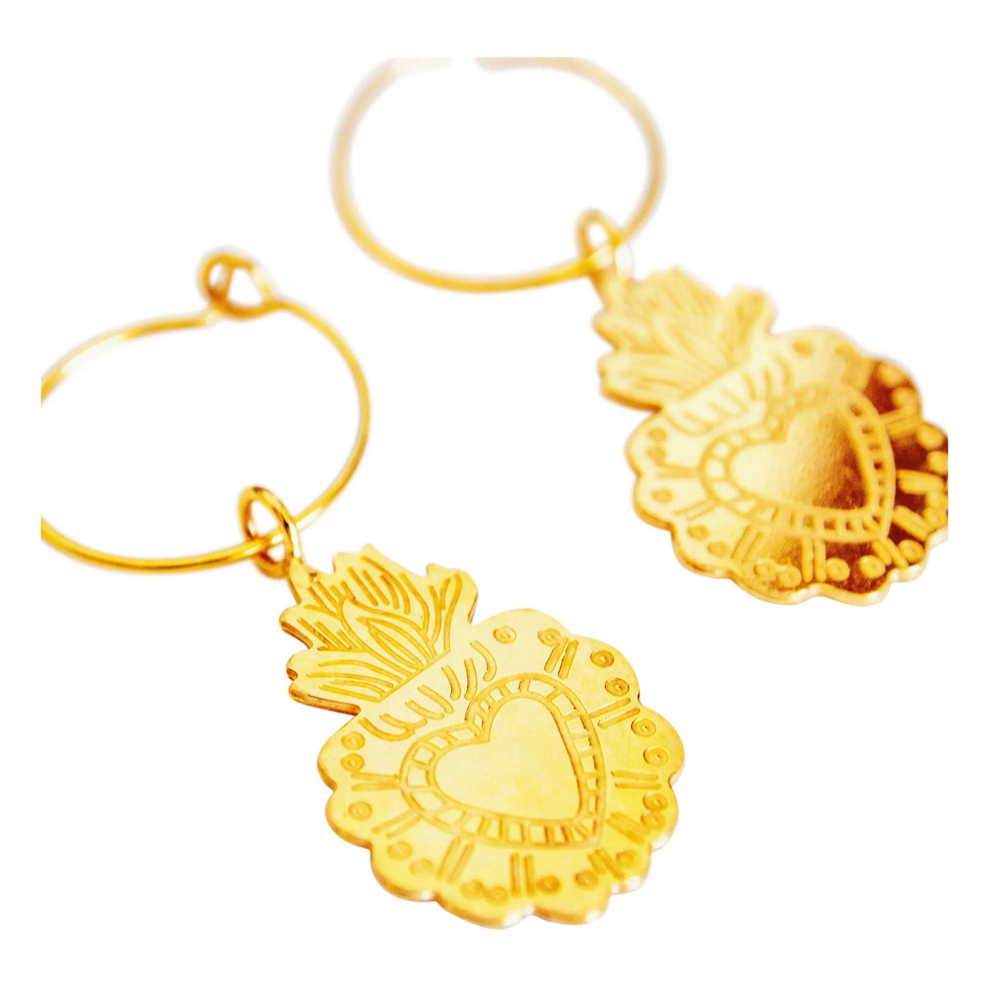 Adorabili Gold Creoles Russian Doll