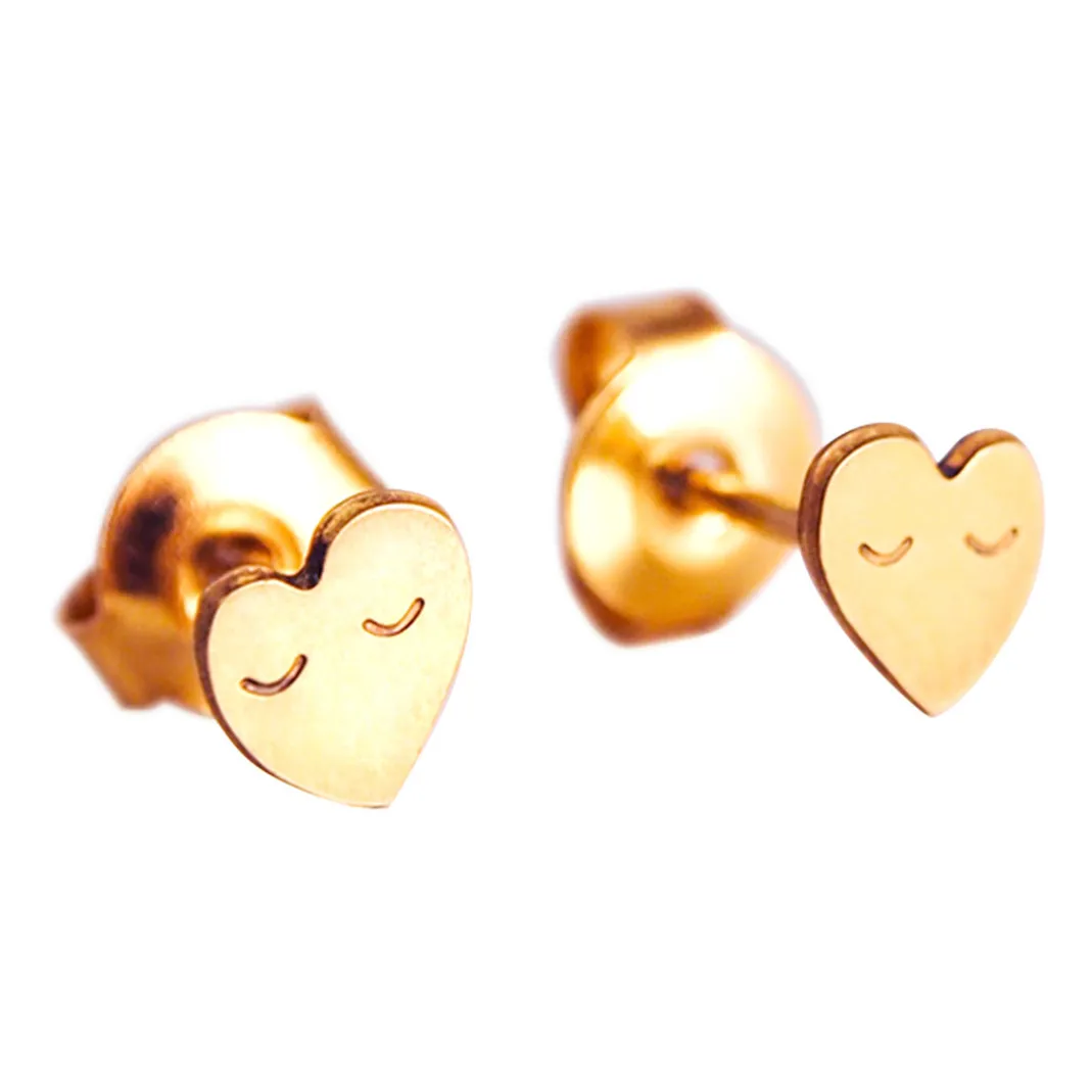 Adorabili Gold Heart Earrings