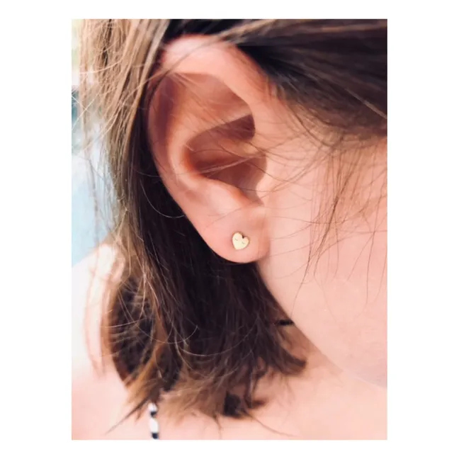 Boucles d'oreilles Cœur | Doré