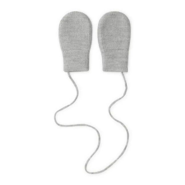 Baby Knitted Mittens | Grey