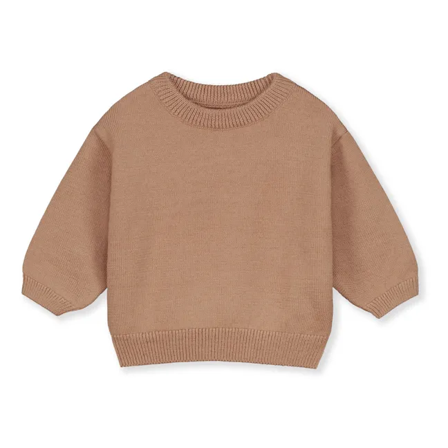 Fine Baby Sweater | Camel