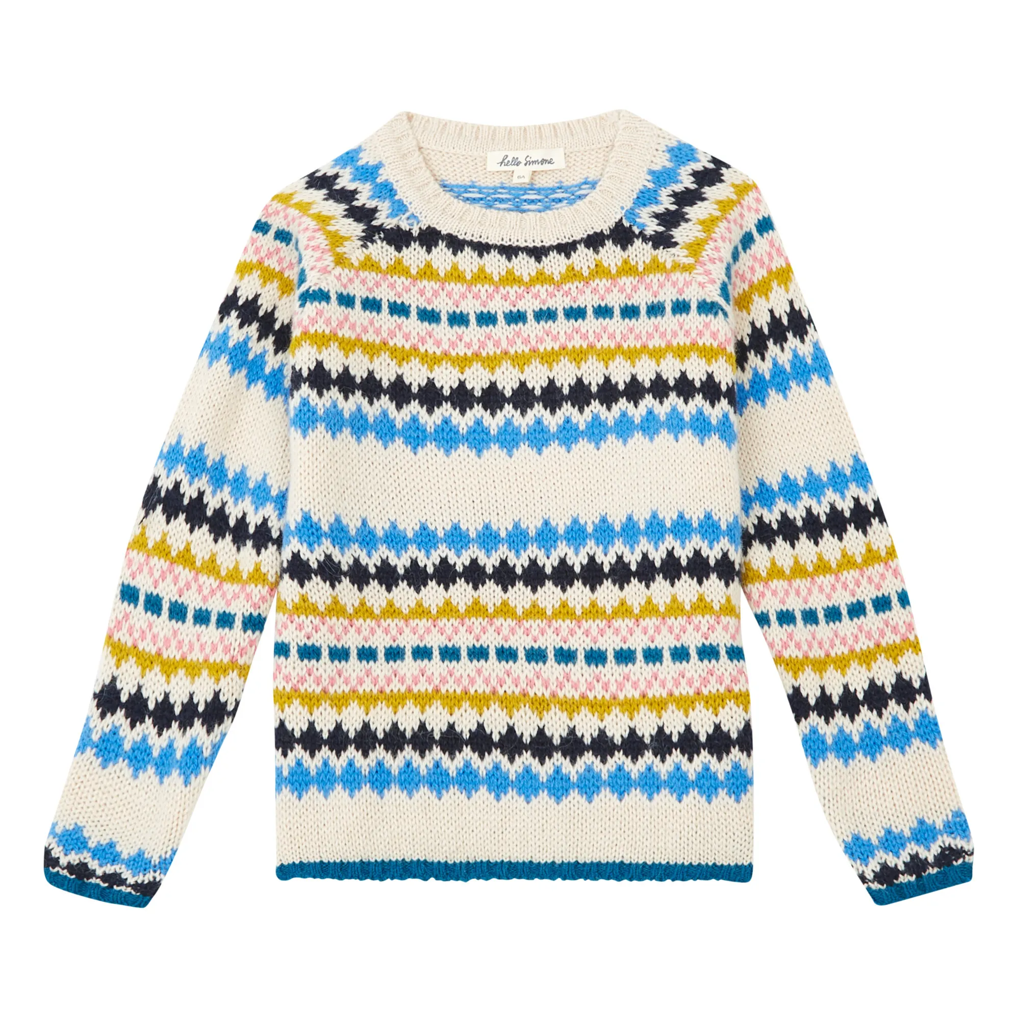 Hello Simone Blue Marmot Alpaca Merino Sweater