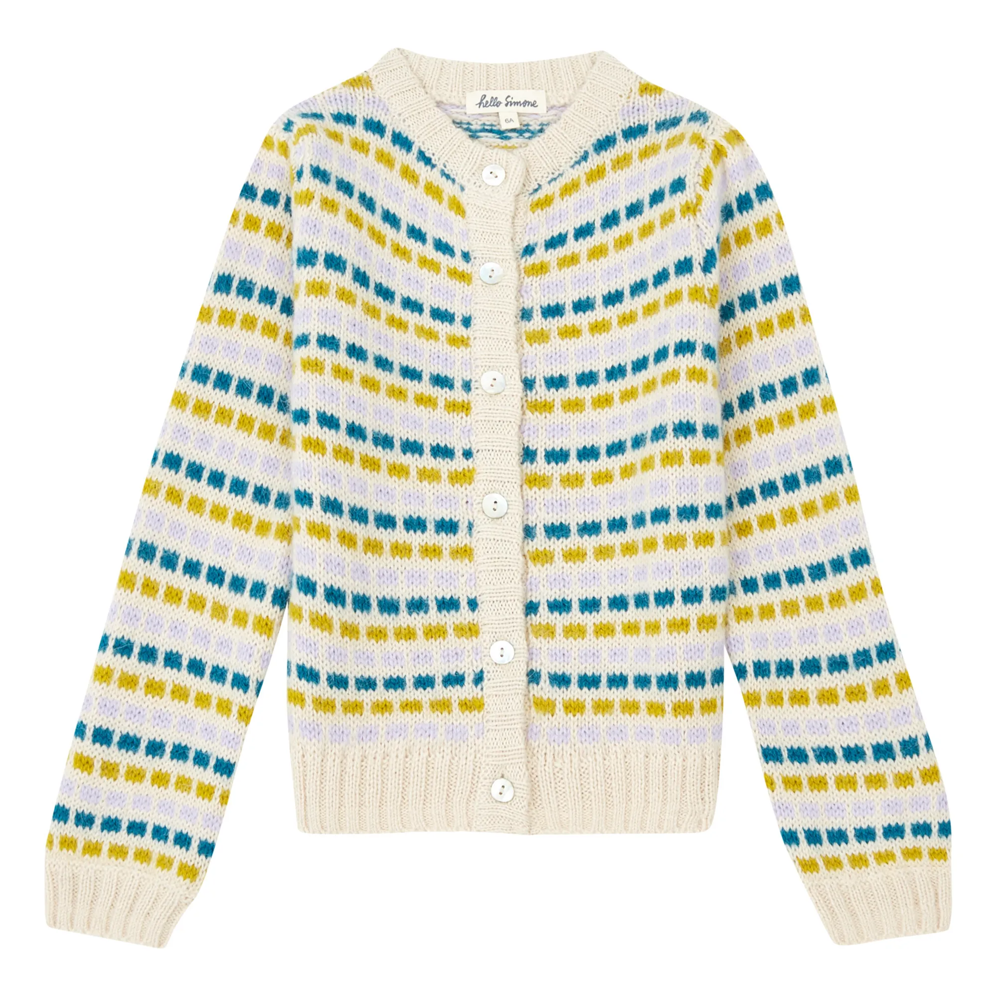 Hello Simone Ecru Josepha Alpaca Merino Cardigan