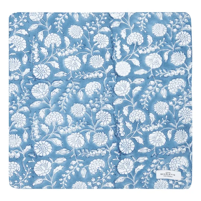 Serviettes de table Chevrefeuille - Set de 4 | Bleu ciel