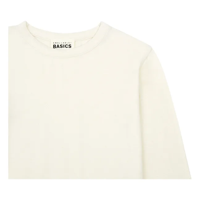 T-Shirt Fille Manches Longues Jersey Coton Bio  | Sable